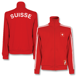 Adidas Trefoil Switzerland Heritage Track top - red