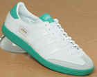 Adidas Universal White/Aqua Leather Trainers