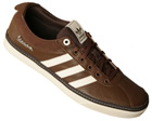 Adidas Vespa S Brown/White Leather Trainers