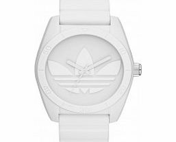 Adidas White Santiago Silicone Watch