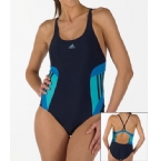 adidas Womens AW Inspire Swimsuit Dark Indigo/Surf
