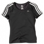 adidas Womens CI CO ClimaCool T-Shirt Black/White