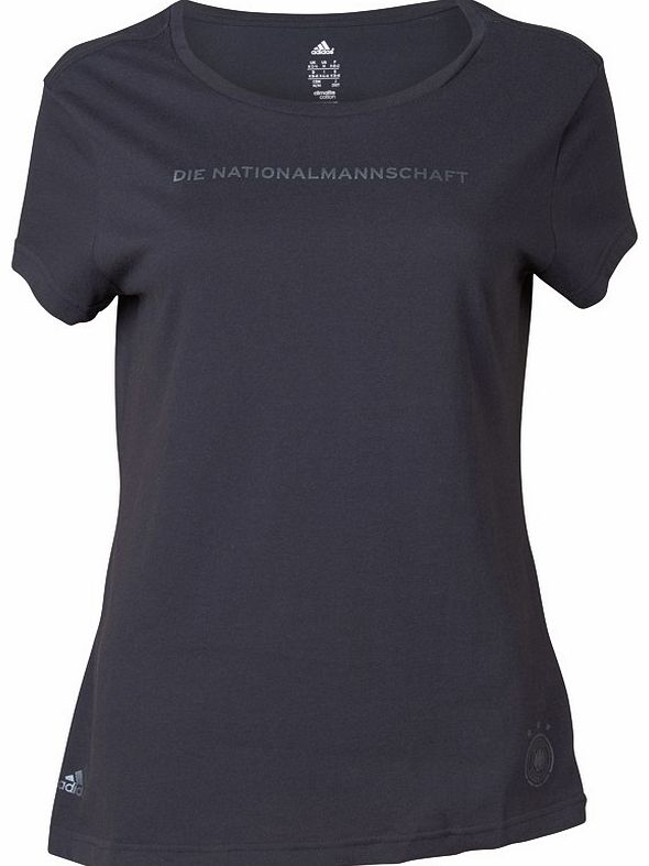 Adidas Womens DFB Germany T-Shirt Black/White