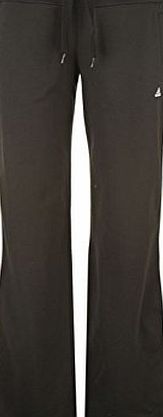adidas Womens Essentials 3 Stripe Knit Sweatpants Ladies Jogging Pants Bottoms Black/White 8-10 (S)