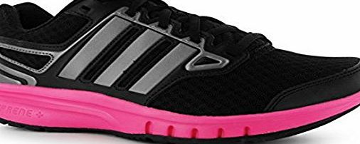 adidas Womens Galatic Elite Running Trainers Ladies Sports Shoes Lace Up Blk/Iron/SolPnk UK 8 (42)