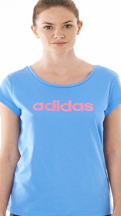 Adidas Womens Glam T-Shirt Blue