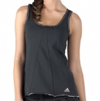 adidas Womens Gym Yoga Vest Black/Diva
