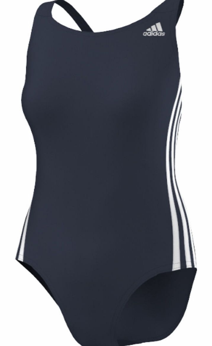 Adidas Womens Infinitex 3 Stripe Swimsuit