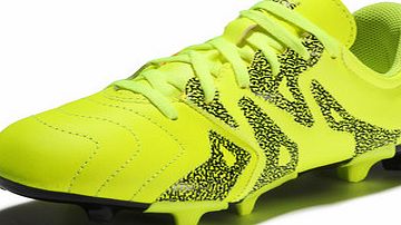 Adidas X 15.3 FG/AG Kids Leather Football Boots Solar