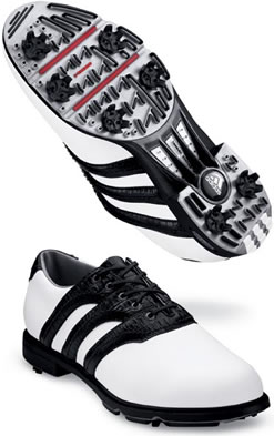 adidas Z Traxion 3 Stripe White/Black Golf Shoe