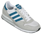 ZX 500 White/Grey Suede & Mesh Trainers