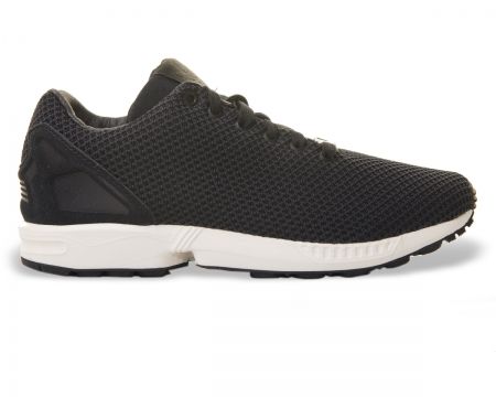 Adidas ZX Flux Black/White Woven Textile Trainer