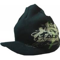 MENACE STITCH PEAK BEANIE - BLACK