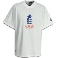 Admiral ECB Official England Cricket T-Shirt - White.