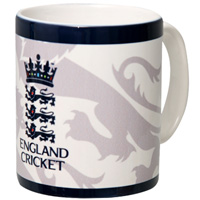 ECB Official England Cricket White Crest Mug.
