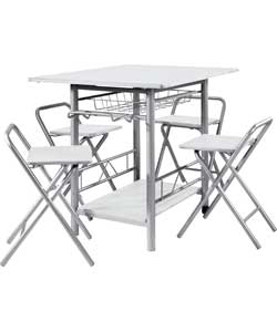 White Butterfly Extendable Dining Table