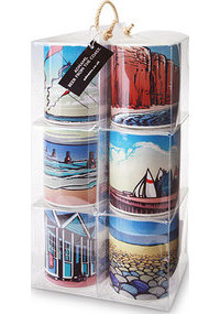 Adnams Box of 6 Beer from the Coast mugs