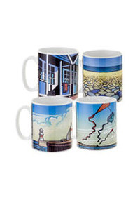 Adnams Set of 4 Beer From The Coast Mugs
