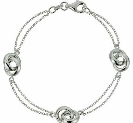 Adoration Sterling Silver Hugs Bracelet