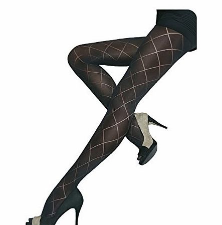 Adrian Megan beautiful semi opaque patterned tights 40 Denier by Adrian .