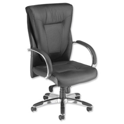 Adroit Executive Limousin Armchair Black