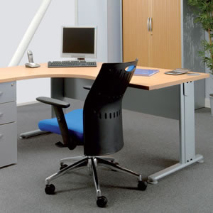 Adroit Sintra Cinco 1600 Desk Radial Left-hand