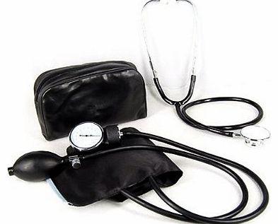 ADTUK Ltd Valuemed Medical - Aneroid Sphygmomanometer Blood Pressure Monitor Meter   Free Stethoscope