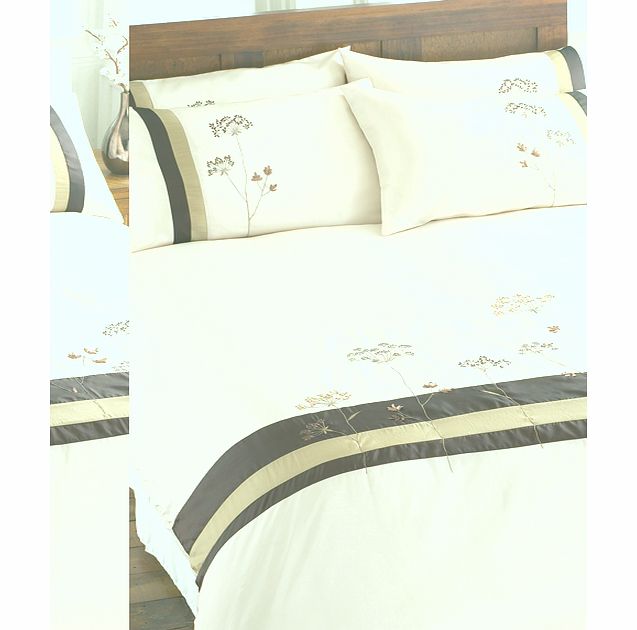 Adult Bedding Riva Windermere Cream King Size Duvet Cover and