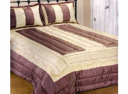 Adult Bedding Unique Burgundy / Beige Double Bedspread