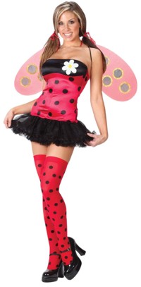 adult Costume: Sexy Lady Bug - Small/Medium