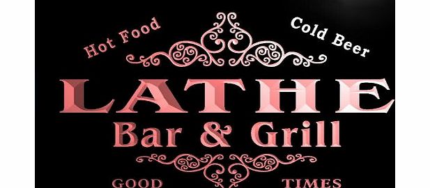 ADV PRO u25548-r LATHE Family Name Bar amp; Grill Home Beer Food Neon Sign