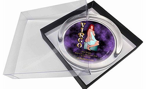 Virgo Star Sign Birthday Gift Glass Paperweight in Gift Box