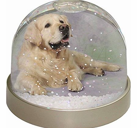 Gold Golden Retriever Snow Dome Globe Waterball Gift