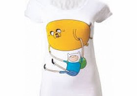 Adventure Time Finn and Jake Skinny T-Shirt Small