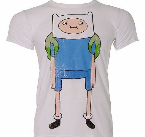 Adventure Time Finn T Shirt (White) - Medium