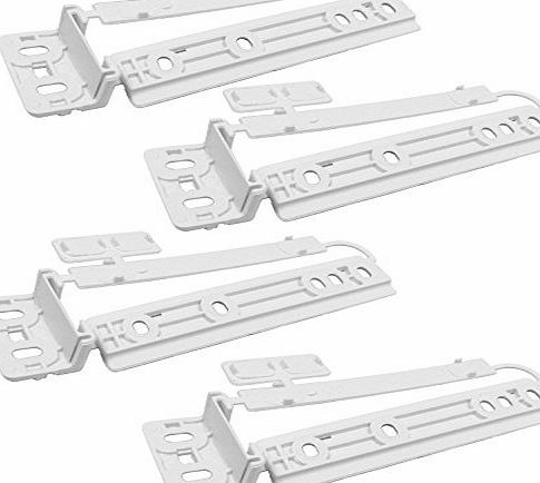 AEG Genuine Aeg SC71440 I SC71440-4I SC71440-5I Fridge Freezer Door Mounting Brackets Plastic Slide Fixing Kit (4 Pack)