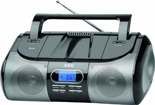AEG SR 4357BT Portable CD/MP3 Player with PLL Radio and Bluetooth - Black