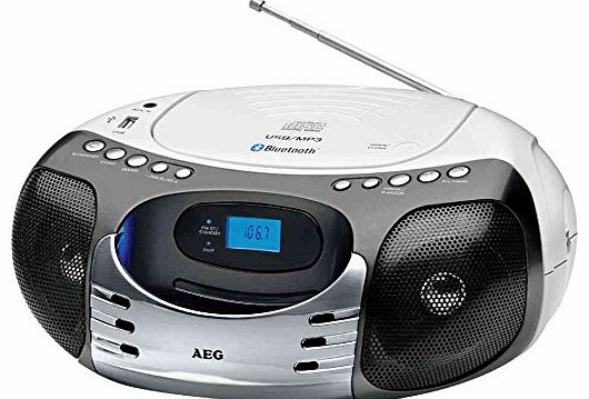 AEG SR4356BT Portable CD/MP3 Player with Radio and Bluetooth
