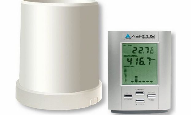 Aercus Instruments Rain Gauge Wireless Professional with Inside / Outside Temperature   Free Beginners Guide (eBOOK, PL