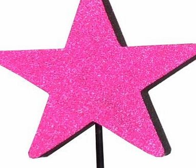 Aerialballs Barbie Pink Glitter Star Car Aerial Ball Antenna Topper - ONLY ONE Pamp;P charge per AERIALBALLS order! Save money by buying 2 or more of our many designs.