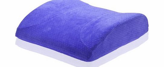 AERIS  Lumbar Support Pillow - Queen Size - High Quality Memory Foam Back Cushion for Car Seats, Office, Computer, Sofa and Other Chairs - Ergonomic Backrest with Luxury Machine Washable Plush Velour C