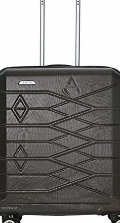 Aerolite Premium ABS Hard Shell 8 Wheel Spinner Luggage Suitcase Travel Trolley Cases with Integrated TSA Approved 3 Digit Combination Lock (CHARCOAL, 26 Inch)