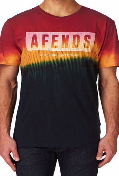 Afends Mens Afends Rumble T-shirt - Flame Tie Dye