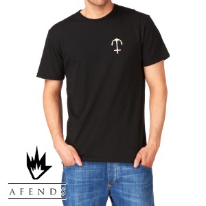 T-Shirts - Afends Anchors T-Shirt - Black