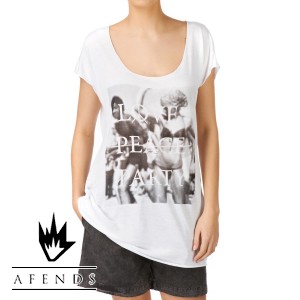 Afends T-Shirts - Afends Love Peace Party