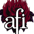AFI Fire rose Button Badges