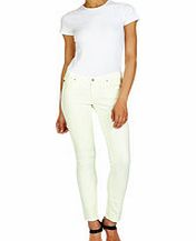 AG Denim Pale yellow super skinny leggings