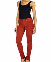 AG Denim Rust corduroy super skinny leggings