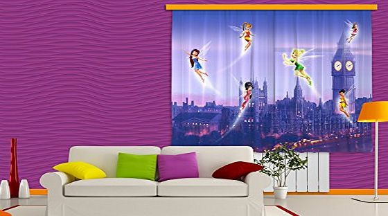 AG DESIGN  FCS xl 4314 Disney Fairies Curtains for Childs Bedroom