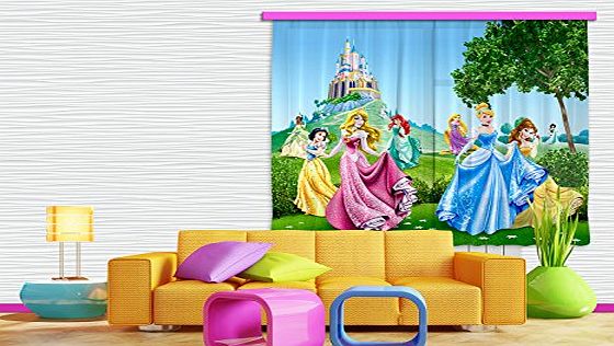 AG DESIGN  FCS xl 4319 Disney Princess Curtains for Childs Bedroom